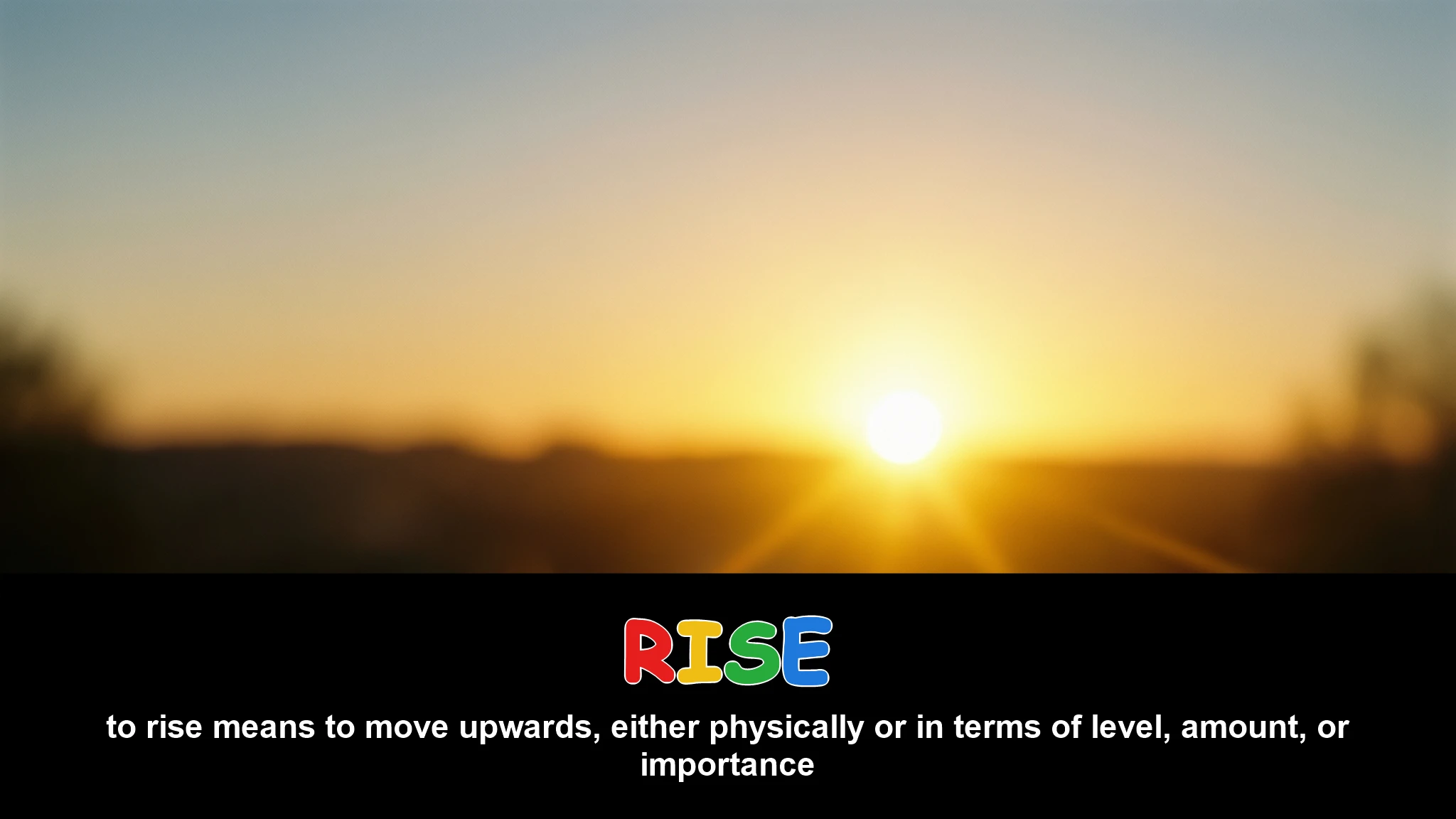 English Illustration for rise